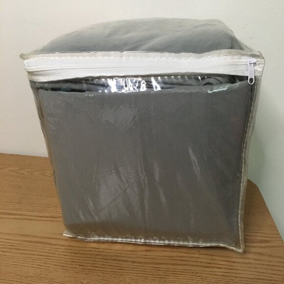 Open Box 4pc MicroFlannel Sheet Set Queen Size Color Greystone Super Soft Warm - Picture 3 of 10